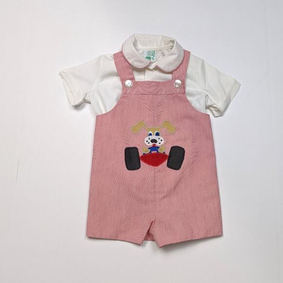 Vintage Frog Pond Red Puppy Racer Jon Jon Sz 18-24m - Picture 1 of 4